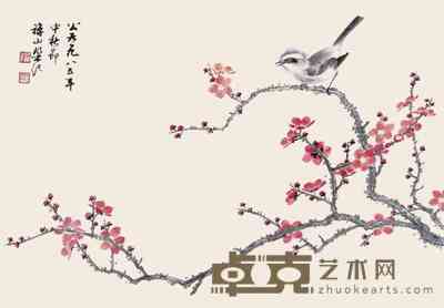 刘济荣等 人物花鸟 镜心（四开选一） 32×46cm×4